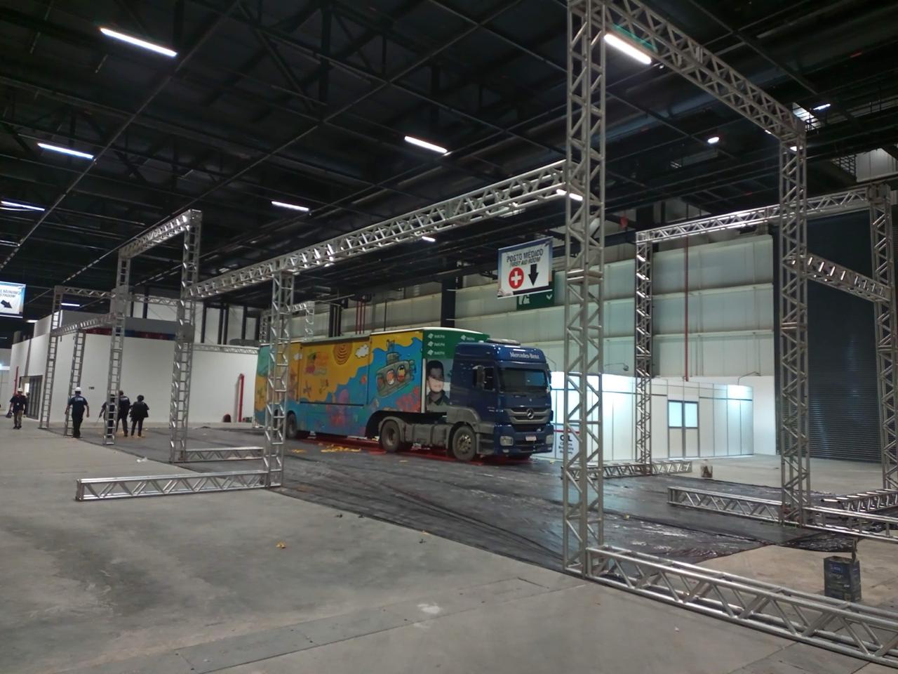 Estrutura montada para a Bienal do livro 2025 Anhembi 3